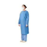 Load image into Gallery viewer, Medline Sterile Non-Reinforced Aurora Surgical Gowns with Set-In Sleeves, Large - American Hospital Supply
