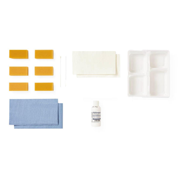 Medline Wet Skin Scrub Tray with 4% CHG Solution - American Hospital Supply