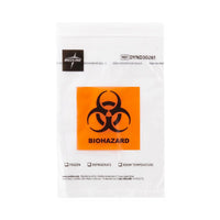 Load image into Gallery viewer, Medline Zip - Style Biohazard Specimen Bag with Pocket, 6" x 9" - American Hospital Supply
