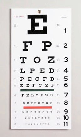 Moore Medical Snellen Eye Chart - American Hospital Supply