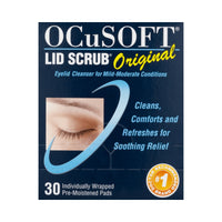 Load image into Gallery viewer, Ocusoft Eyelid Cleanser Lid Scrub 30 per Box Wipe - American Hospital Supply
