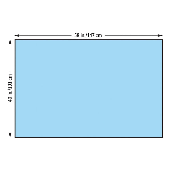 O&M Halyard Inc General Purpose Drape Half Drape 40 W X 58 L Inch Sterile - American Hospital Supply