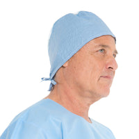 Load image into Gallery viewer, O&amp;M Halyard Inc Surgeon Cap One Size Fits Most Blue - American Hospital Supply
