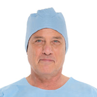 Load image into Gallery viewer, O&amp;M Halyard Inc Surgeon Cap One Size Fits Most Blue - American Hospital Supply
