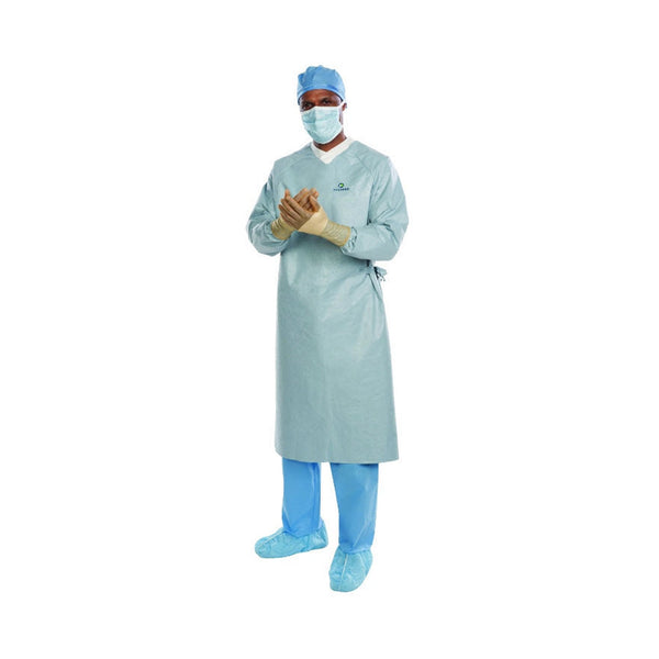 O&M Halyard Inc Surgical Gown with Towel Aero Chrome 2X - Large - American Hospital Supply