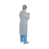Load image into Gallery viewer, O&amp;M Halyard Inc Surgical Gown with Towel Aero Chrome X - Large Silver Sterile - American Hospital Supply
