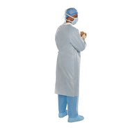 Load image into Gallery viewer, O&amp;M Halyard Inc Surgical Gown with Towel Aero Chrome X - Large Silver Sterile - American Hospital Supply
