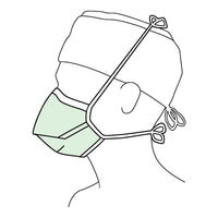 Load image into Gallery viewer, O&amp;M Halyard Inc Surgical Mask Tie Closure One Size Fits Most - American Hospital Supply
