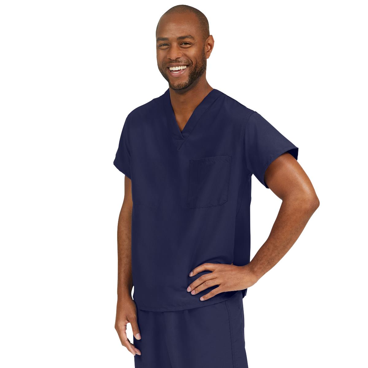 PerforMAX Unisex Reversible 1 - Pocket Scrub Tops with Chest Pocket (Style 810) - American Hospital Supply