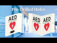 Load and play video in Gallery viewer, AHS Dual Sided AED Sign
