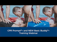 Load and play video in Gallery viewer, CPR Prompt® Training and Practice TMAN 1 Adult/Child Manikin - Blue
