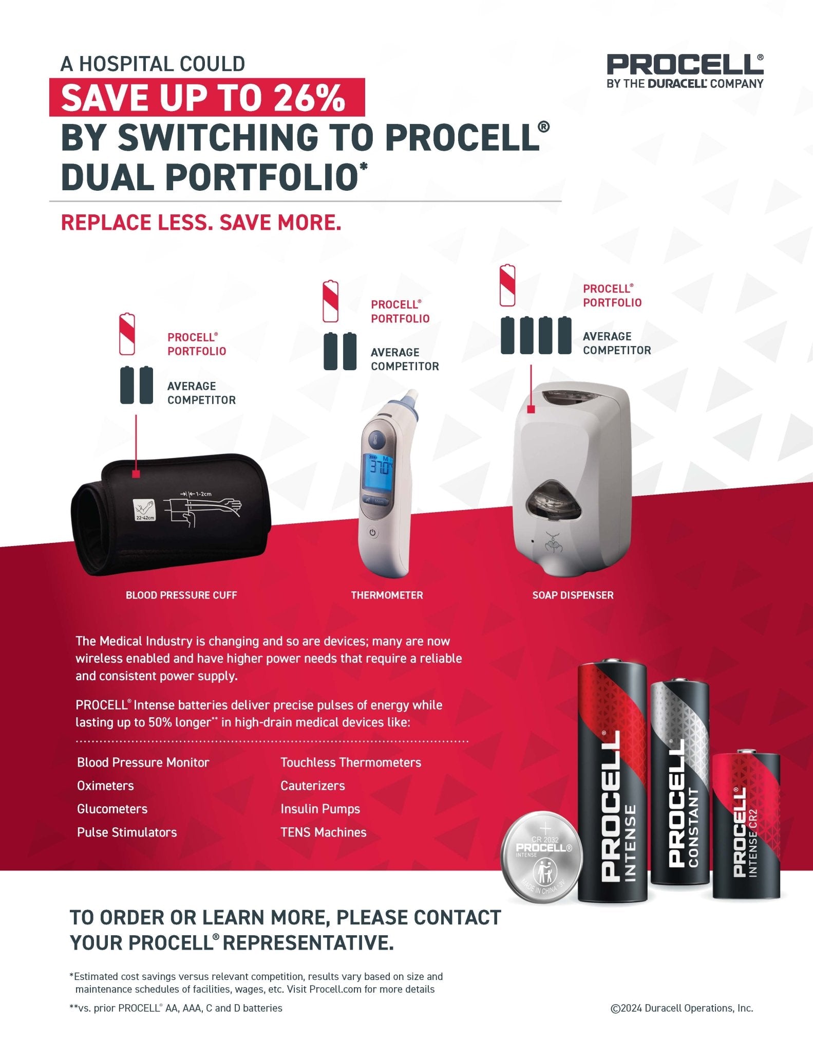 D Batteries PROCELL Intense C Cell Batteries - 72 Pack High-Performance ...
