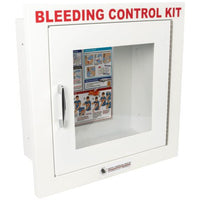 Load image into Gallery viewer, Public Access Bleeding Control Metal Semi-Recessed Wall Case - American Hospital Supply
