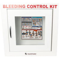 Load image into Gallery viewer, Public Access Bleeding Control Metal Semi-Recessed Wall Case - American Hospital Supply
