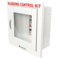 Load image into Gallery viewer, Public Access Bleeding Control Metal Semi-Recessed Wall Case - American Hospital Supply
