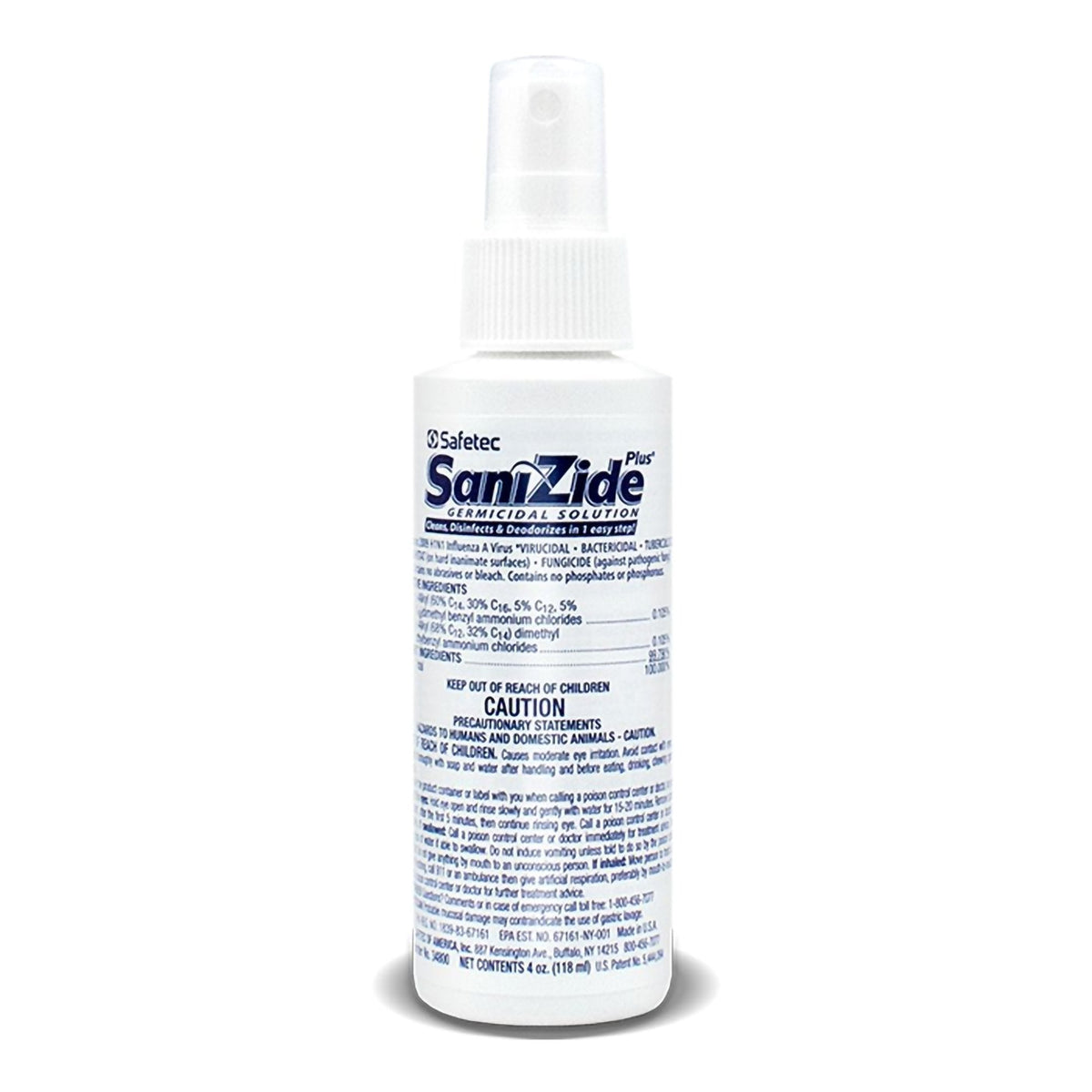 SaniZide Plus® Surface Disinfectant Cleaner, 4 - ounce bottle - American Hospital Supply