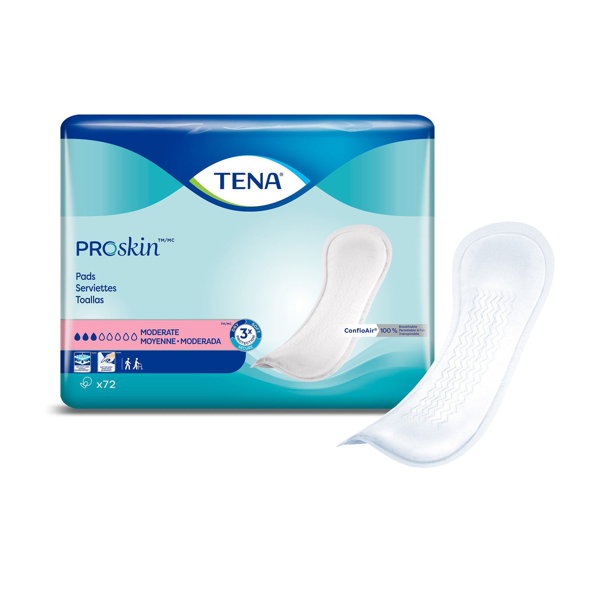 TENA Bladder Control Pads, Moderate Absorbency - American Hospital Supply