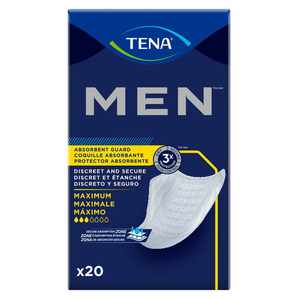 TENA® MEN™ Maximum Guards, Bladder Control Pad - American Hospital Supply