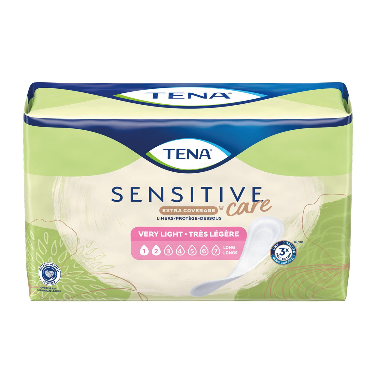 Tena® Sensitive Care™ Extra Coverage Very Light Incontinence Liner - American Hospital Supply