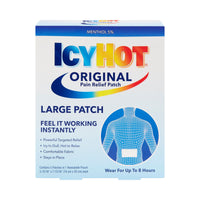 Load image into Gallery viewer, Topical Pain Relief Icy Hot 5% Strength Menthol Patch 5 per Box - American Hospital Supply
