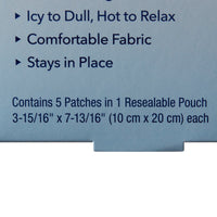 Load image into Gallery viewer, Topical Pain Relief Icy Hot 5% Strength Menthol Patch 5 per Box - American Hospital Supply
