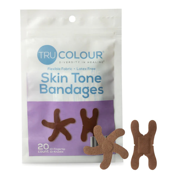 TruColour Skin Tone Fingertip & Knuckle Bandages - American Hospital Supply