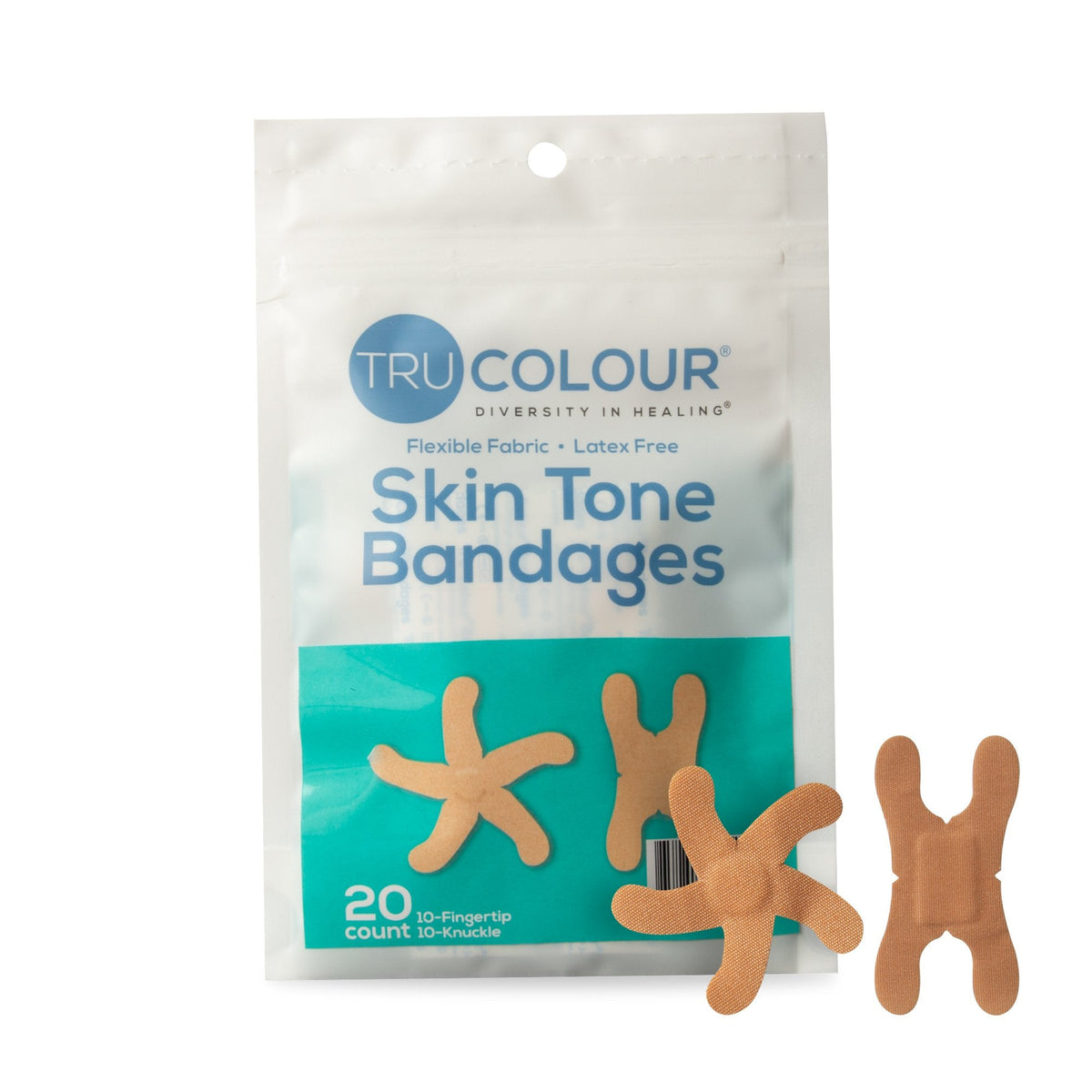 TruColour Skin Tone Fingertip & Knuckle Bandages - American Hospital Supply