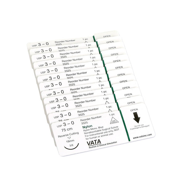 Vata Sutures (1 Dozen) For Suture Skills Trainer - American Hospital Supply