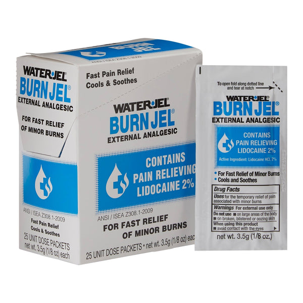 Water Jel® Burn Jel® Burn Relief Topical Gel 3.5 Gram Individual Packet - American Hospital Supply
