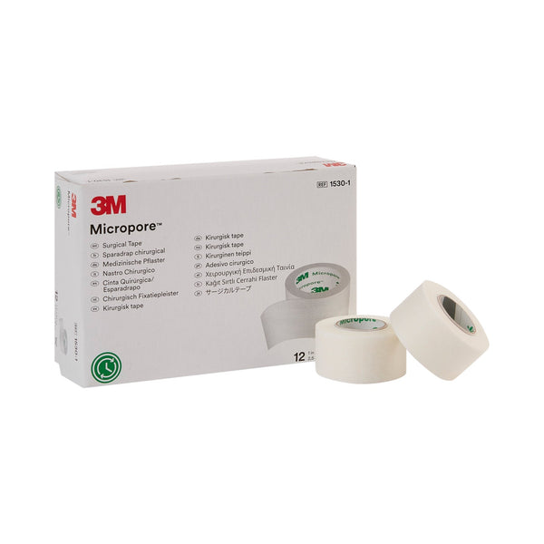 3M™ Micropore™ Medical Tape, Breathable, Non-Sterile, White, 1 Inch x 10 Yard - American Hospital Supply