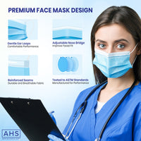 Load image into Gallery viewer, AHS Disposable Mask Medical Earloop Facemask - American Hospital Supply
