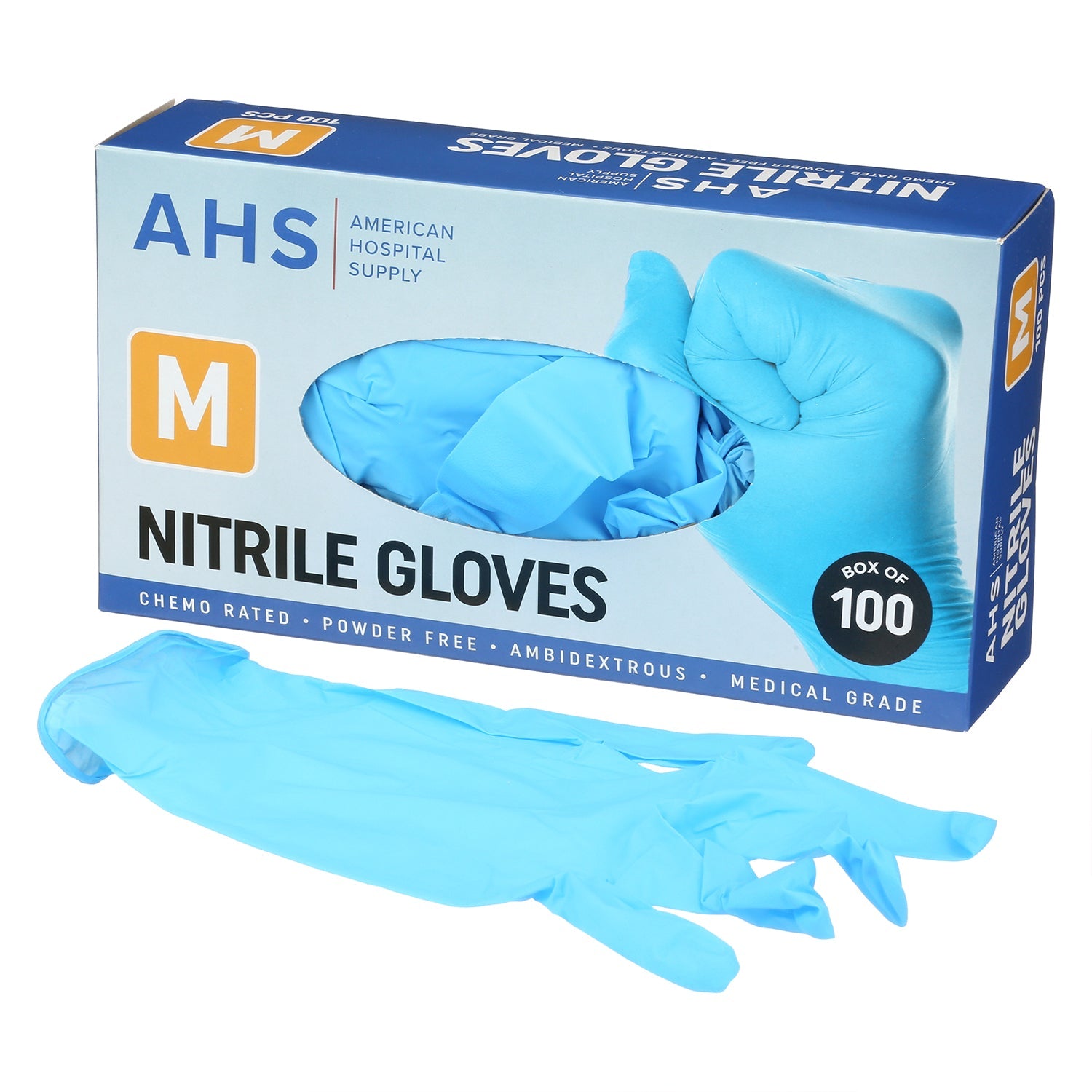 medical products handschuhe American Hospital Supply Disposable Nitrile Exam Gloves, 3.5 MM, Chemo-Rated