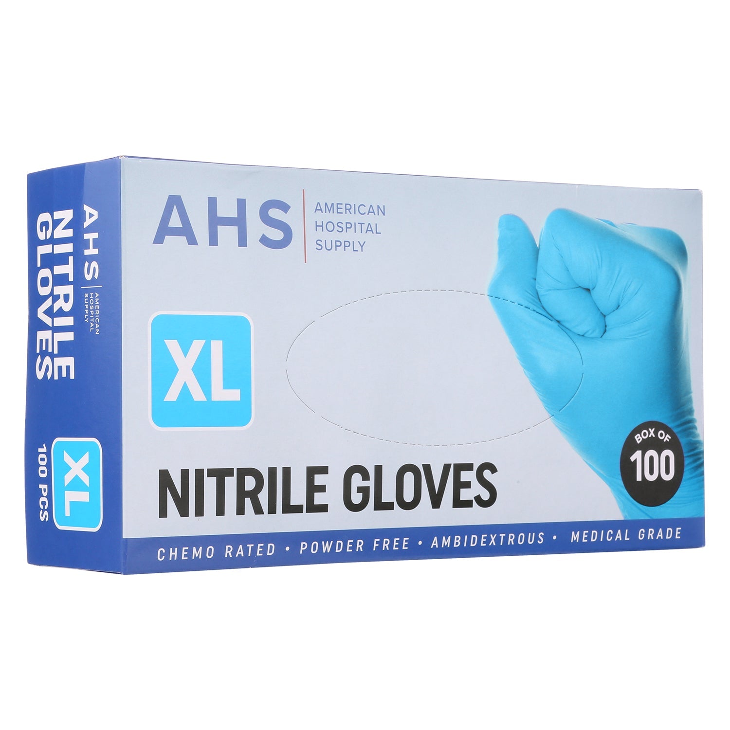 American Hospital Supply Disposable Nitrile Exam Gloves, 3.5 MM, Chemo