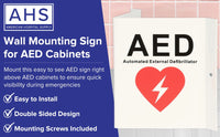 Load image into Gallery viewer, AHS Dual Sided AED Sign - American Hospital Supply

