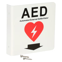 Load image into Gallery viewer, AHS Dual Sided AED Sign - American Hospital Supply
