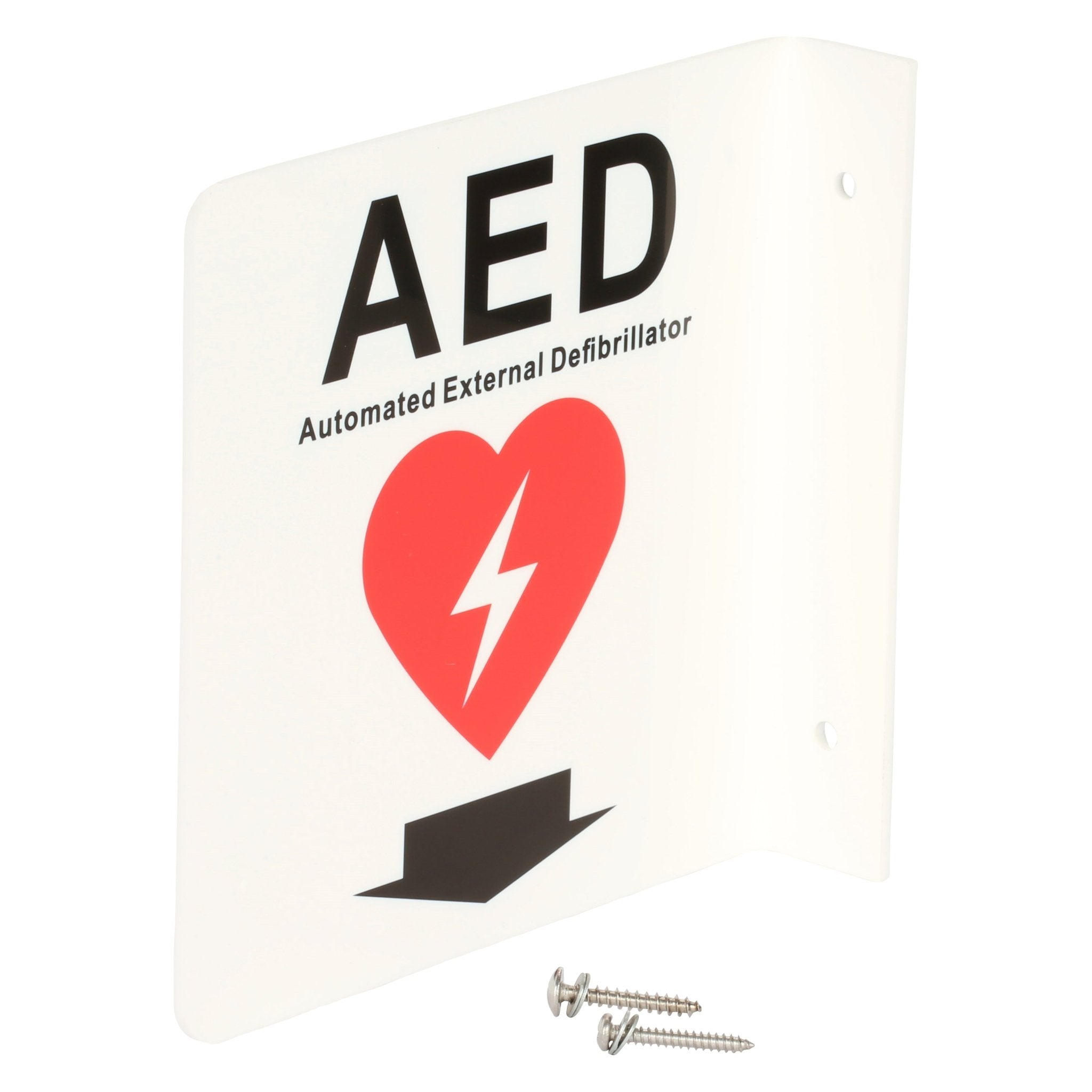 Emergency AED Signage Kigley 3D Aluminum AED Sign - 10x6 Inches, Wall ...