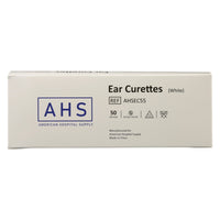 Load image into Gallery viewer, AHS Ear Curette, White, 4 mm Oval Tip, 50 ea/box - American Hospital Supply
