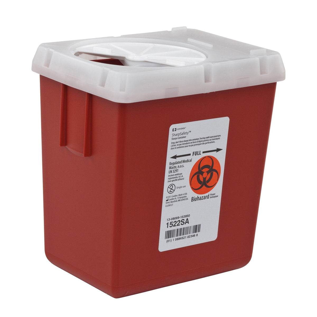 AutoDrop™ Phlebotomy Sharps Container, 7¼ H x 6½ W x 4½ D Inch - American Hospital Supply
