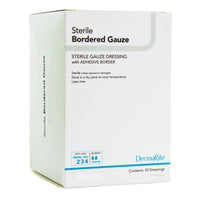 Load image into Gallery viewer, DermaRite® Bordered Gauze White Adhesive Dressing, 2 x 2 Inch - American Hospital Supply
