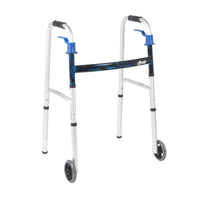 Load image into Gallery viewer, drive™ Aluminum Dual Release Folding Walker, 32 – 39 Inch Height - American Hospital Supply
