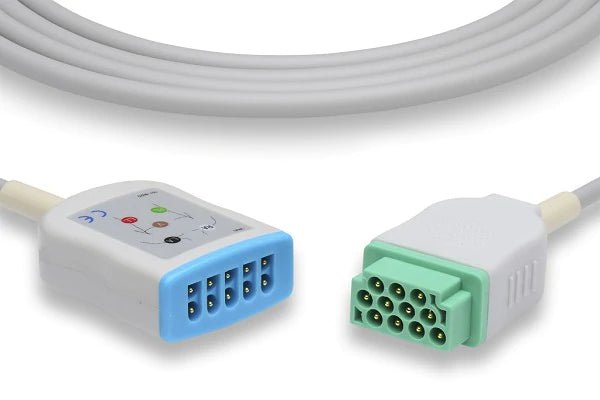 GE Healthcare > Marquette Compatible ECG Trunk Cable - 2017003-001 - American Hospital Supply