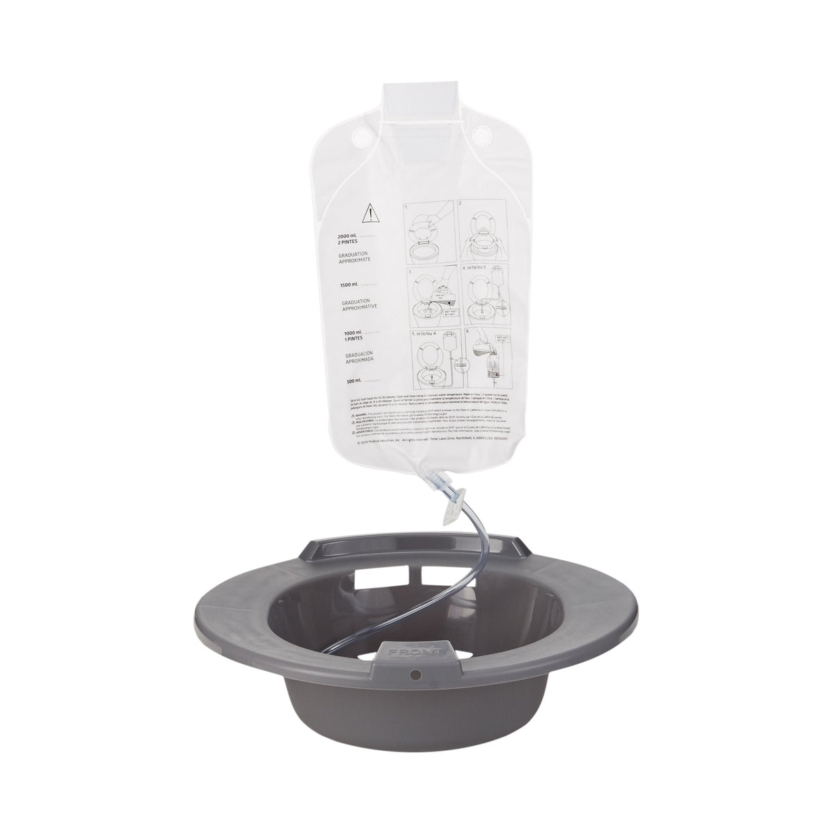 McKesson 2000ml Sitz Bath for Rectal and Perineal Soaking Therapy - American Hospital Supply