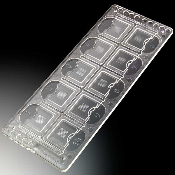 McKesson Acrylic Microscope Precision Grid Slide, 10-Chamber - American Hospital Supply