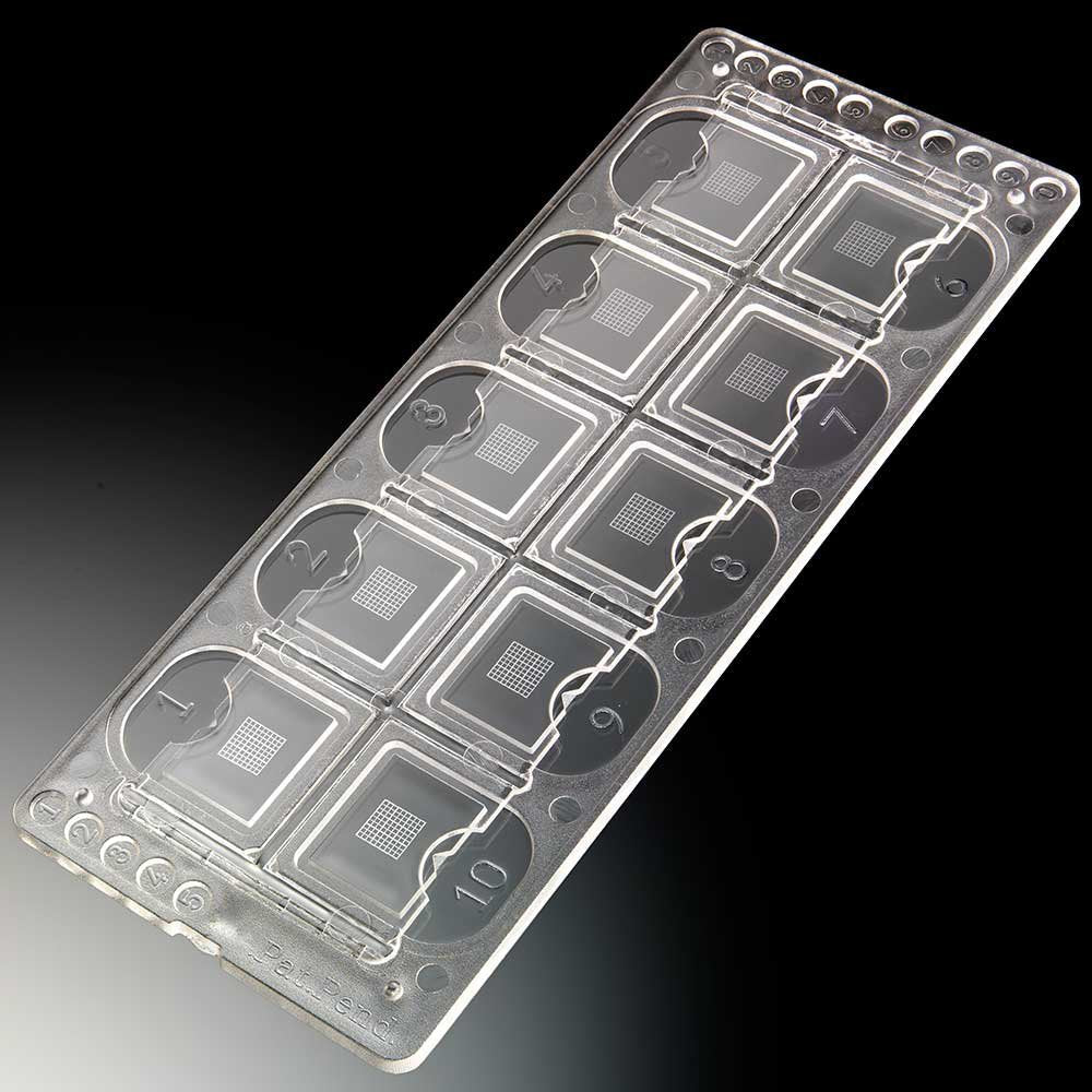 McKesson Acrylic Microscope Precision Grid Slide, 10-Chamber - American Hospital Supply