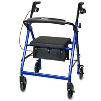 Load image into Gallery viewer, McKesson Aluminum 4-Wheel Folding Rollator - Multiple Colors - American Hospital Supply
