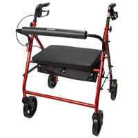 Load image into Gallery viewer, McKesson Bariatric Folding Steel 4-Wheel Rollator - American Hospital Supply
