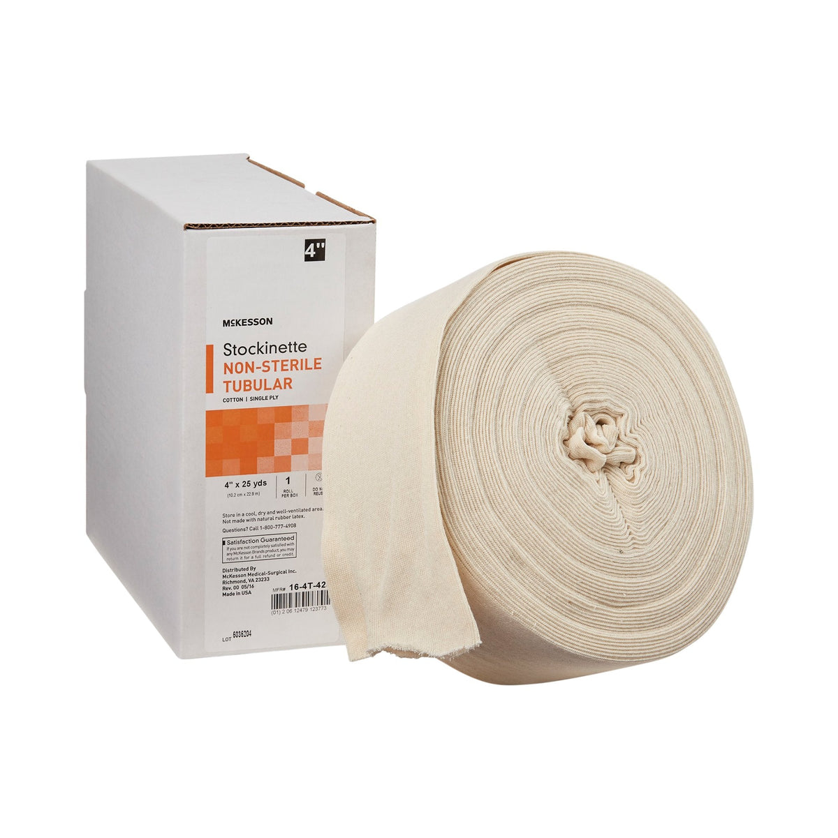 McKesson Beige Cotton Tubular Stockinette, 4 Inch x 25 Yard - American Hospital Supply