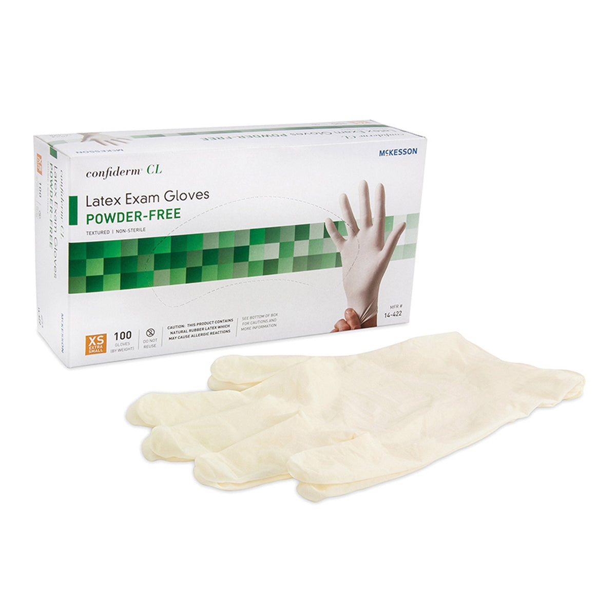 McKesson Confiderm Latex Exam Gloves - American Hospital Supply