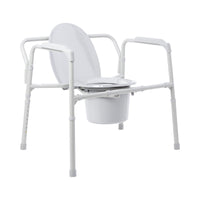 Load image into Gallery viewer, McKesson Fixed Arm Steel Folding Commode Chair, 15½ – 22 Inch - American Hospital Supply
