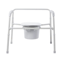 Load image into Gallery viewer, McKesson Fixed Arm Steel Folding Commode Chair, 15½ – 22 Inch - American Hospital Supply
